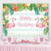 Flamingo Foto-Shooting Hintergrund Ananas Blume Palme